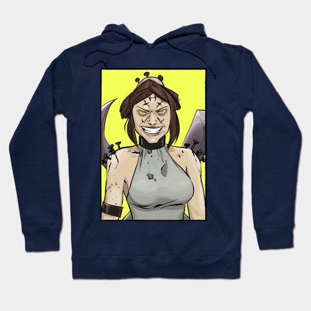 Painwheel - Skullgirls Hoodie by markodjeska